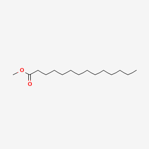 2D Lewis structure of methyl tetradecanoate