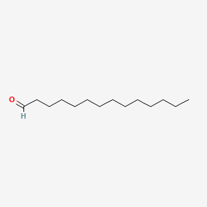 2D Lewis structure of tetradecanal