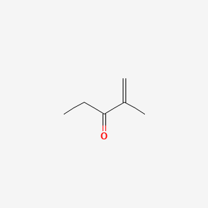 2D Lewis structure of 2-methyl-1-penten-3-one