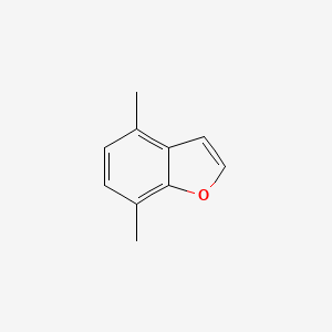 2D Lewis structure of 4,7-dimethylbenzofuran