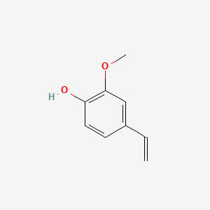 2D structure of 2-methoxy-4-vinylphenol