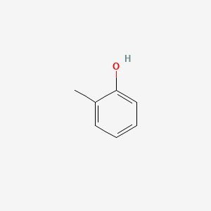 2D Lewis structure of o-cresol