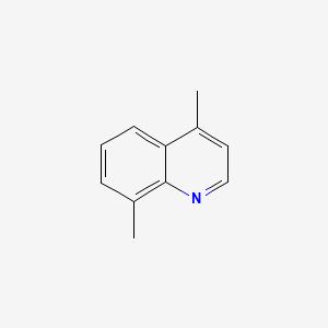 2D Lewis structure of 4,8-dimethylquinoline