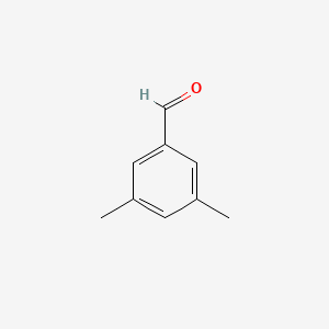 2D Lewis structure of 3,5-dimethylbenzaldehyde