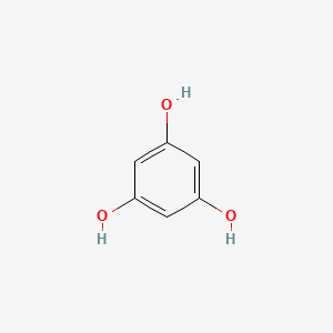 2D Lewis structure of phloroglucinol