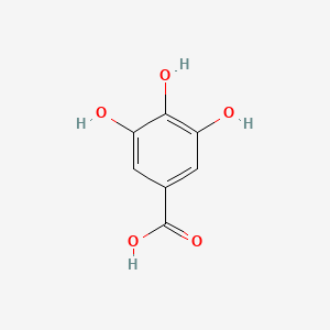 2D Lewis structure of gallic acid