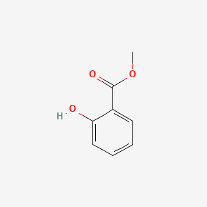 2D Lewis structure of methyl salicylate