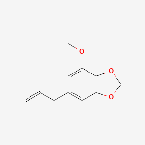 2D Lewis structure of myristicin