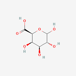 2D Lewis structure of galacturonic acid