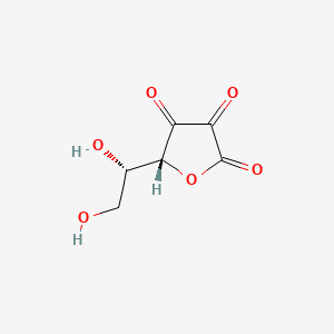2D Lewis structure of dehydroascorbic acid