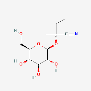 2D Lewis structure of lotaustralin