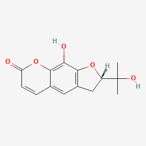 2D Lewis structure of rutaretin