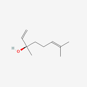 2D Lewis structure of (-)-linalool