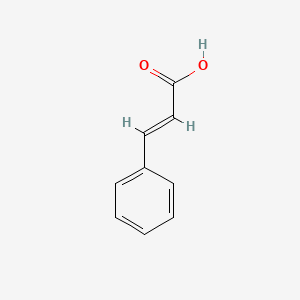 2D Lewis structure of cinnamic acid