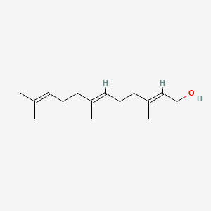2D Lewis structure of farnesol