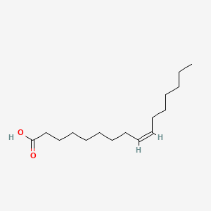 2D structure of palmitoleic acid
