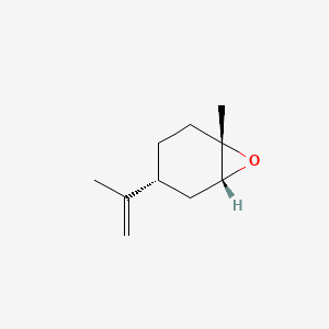 2D Lewis structure of (+)-trans-limonene oxide