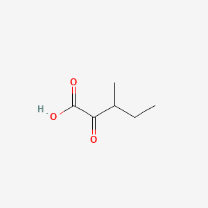 2D Lewis structure of 3-methyl-2-oxopentanoic acid