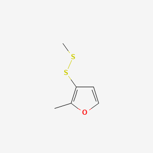 2D structure of methyl 2-methyl-3-furyl disulfide