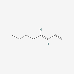 2D Lewis structure of 1,3-octadiene