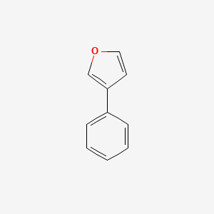 2D Lewis structure of 3-phenylfuran