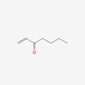2D Lewis structure of 1-hepten-3-one