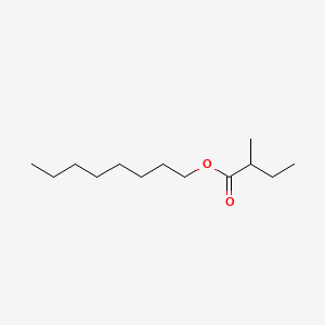 2D Lewis structure of octyl 2-methylbutyrate
