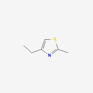 2D Lewis structure of 4-ethyl-2-methylthiazole
