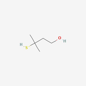 2D Lewis structure of 3-mercapto-3-methyl-1-butanol