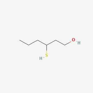 2D structure of 3-mercaptohexanol