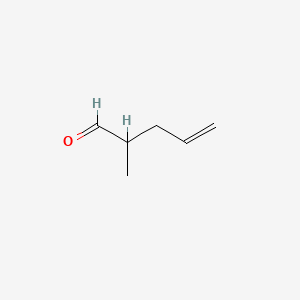2D Lewis structure of 2-methyl-4-pentenal