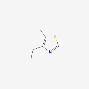 2D Lewis structure of 4-ethyl-5-methylthiazole