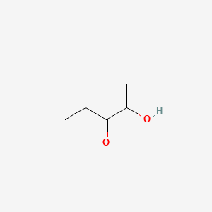 2D Lewis structure of 2-hydroxy-3-pentanone
