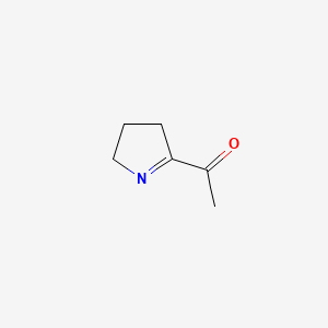 2D structure of 2-acetyl-1-pyrroline
