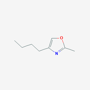 2D Lewis structure of 4-butyl-2-methyloxazole