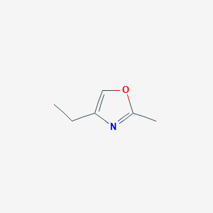 2D Lewis structure of 4-ethyl-2-methyloxazole