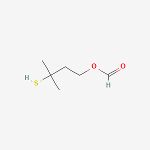 2D structure of 3-mercapto-3-methylbutyl formate