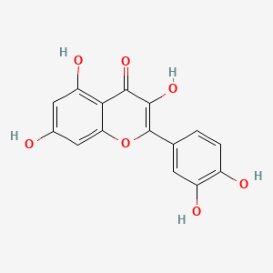 2D Lewis structure of quercetin