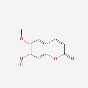2D Lewis structure of scopoletin