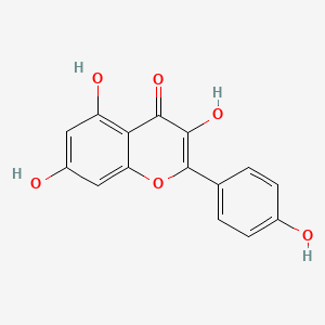 2D Lewis structure of kaempferol