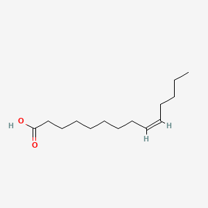 2D structure of myristoleic acid