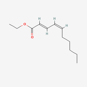 2D structure of ethyl (e,z)-2,4-decadienoate