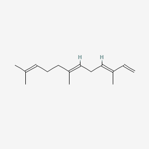 2D Lewis structure of farnesene
