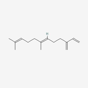 2D Lewis structure of (e)-β-farnesene