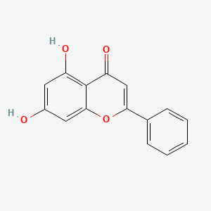2D structure of chrysin