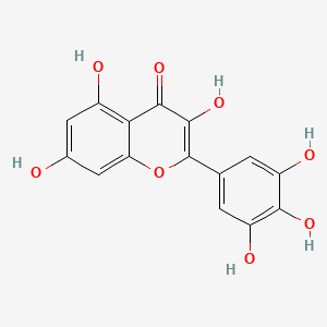 2D Lewis structure of myricetin