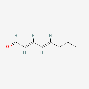 2D structure of (e,e)-2,4-octadienal