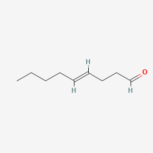 2D structure of 4-nonenal, (e)-