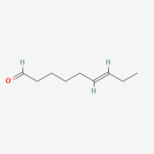 2D Lewis structure of 6-nonenal