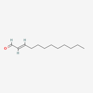 2D Lewis structure of 2-dodecenal